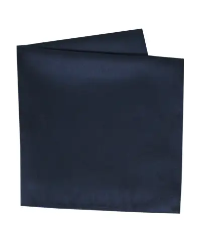 Pocket Square Soprano Ties Soprano Plain Navy Satin Silk Mens Pocket Square £15.00
