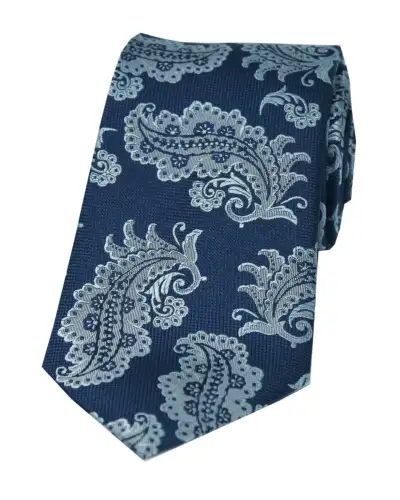 Silk Ties Soprano Ties Soprano Navy Floral Woven Silk Tie £15.00
