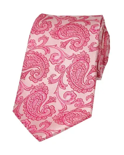Paisley Ties Soprano Ties Soprano Pink And Fuchsia Paisley Silk Tie £24.00