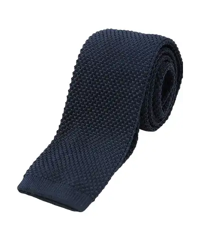 Knitted Ties Soprano Ties Soprano Navy Plain Thin Knitted Polyester Tie £23.00