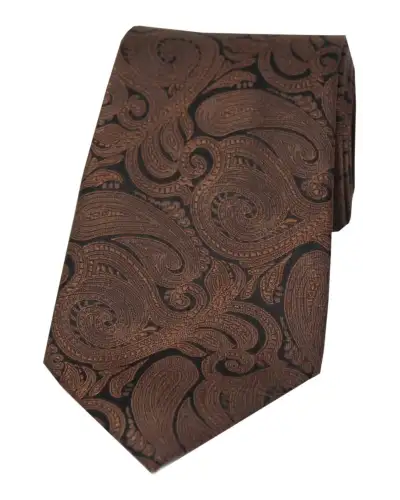 Paisley Ties Soprano Ties Soprano Brown Paisley Silk Tie £24.00