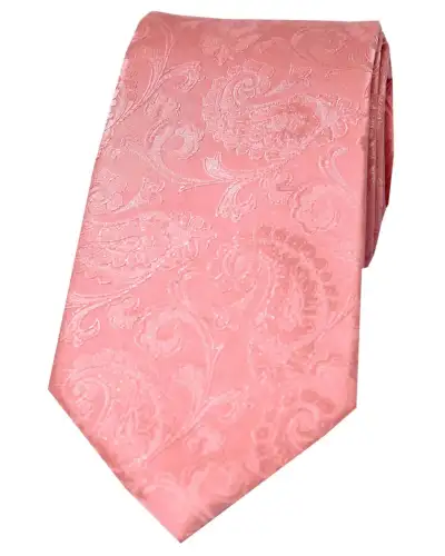 Paisley Ties Soprano Ties Soprano Baby Pink Paisley Silk Tie £24.00