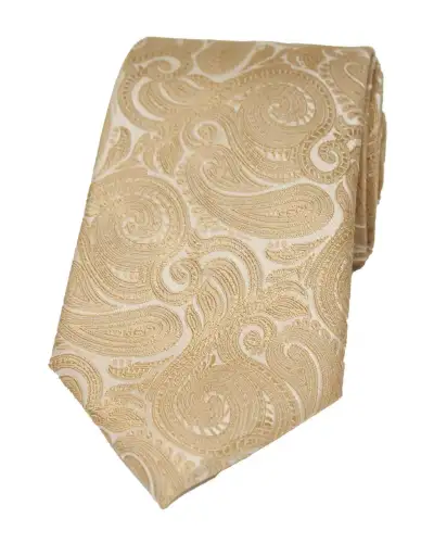 Paisley Ties Soprano Ties Soprano Beige Luxury Paisley Silk Tie £24.00