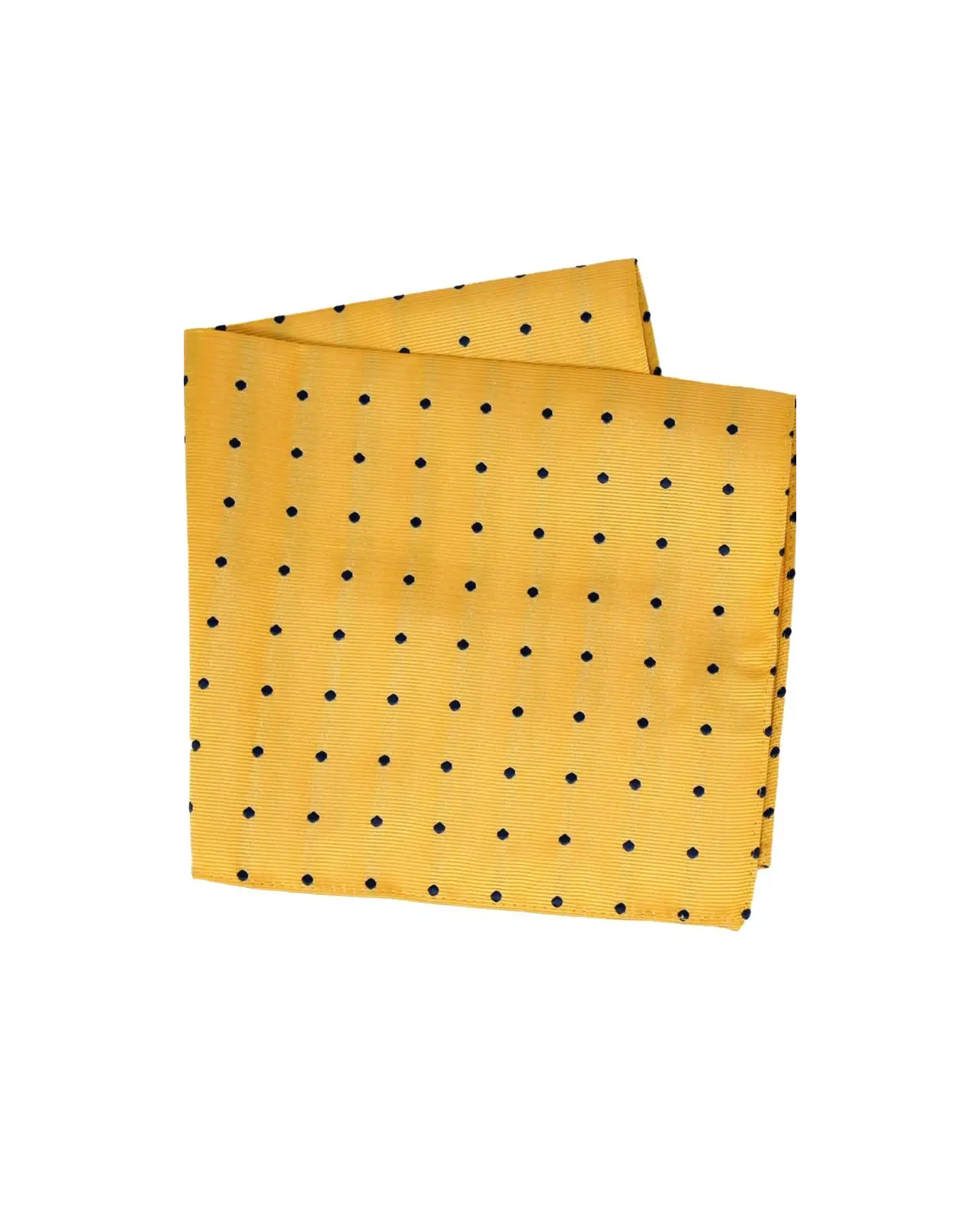 Pocket Square Soprano Ties Soprano Gold And Navy Polka Dot Mens Silk Pocket Square £15.00