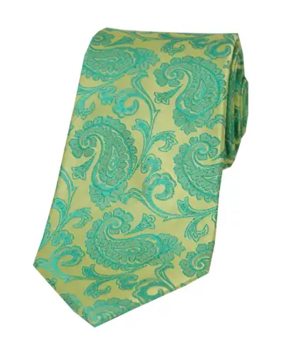 Paisley Ties Soprano Ties Soprano Jade Paisley Woven Silk Tie £14.00