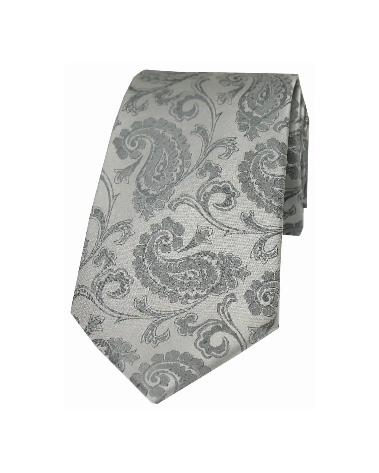 Paisley Ties Soprano Ties Soprano Silver Paisley Woven Silk Tie £9.00