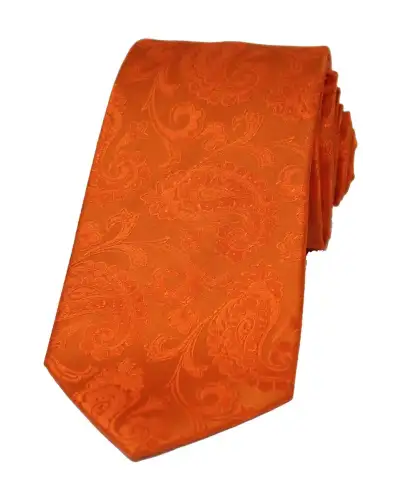 Paisley Ties Soprano Ties Soprano Orange Paisley Woven Silk Tie £24.00