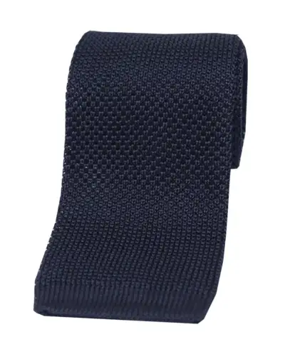 Knitted Ties Soprano Ties Soprano Navy Knitted Silk Tie £31.00