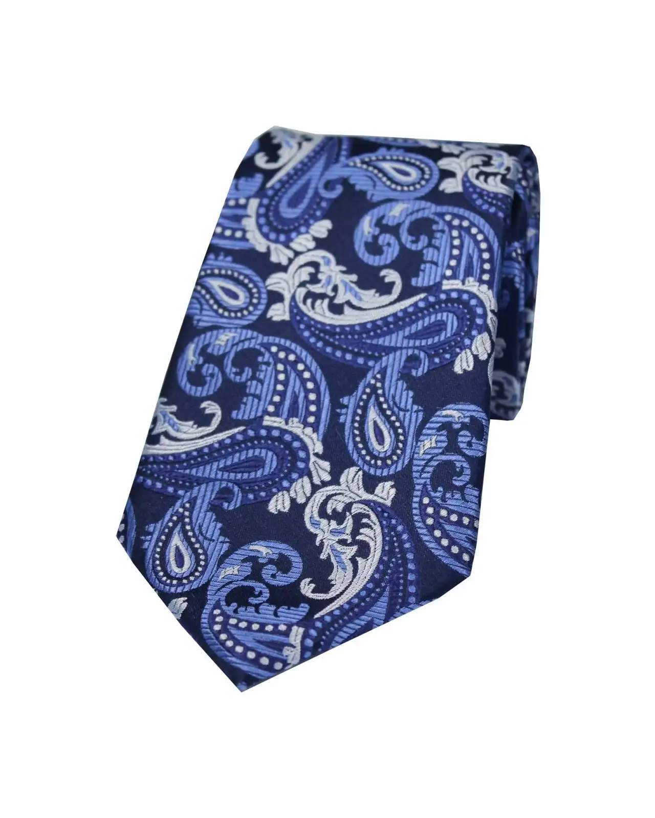 Paisley Ties Soprano Ties Soprano Navy Blue And Grey Paisley Silk Tie £24.00
