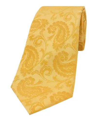 Paisley Ties Soprano Ties Soprano Gold Paisley Woven Silk Tie £24.00