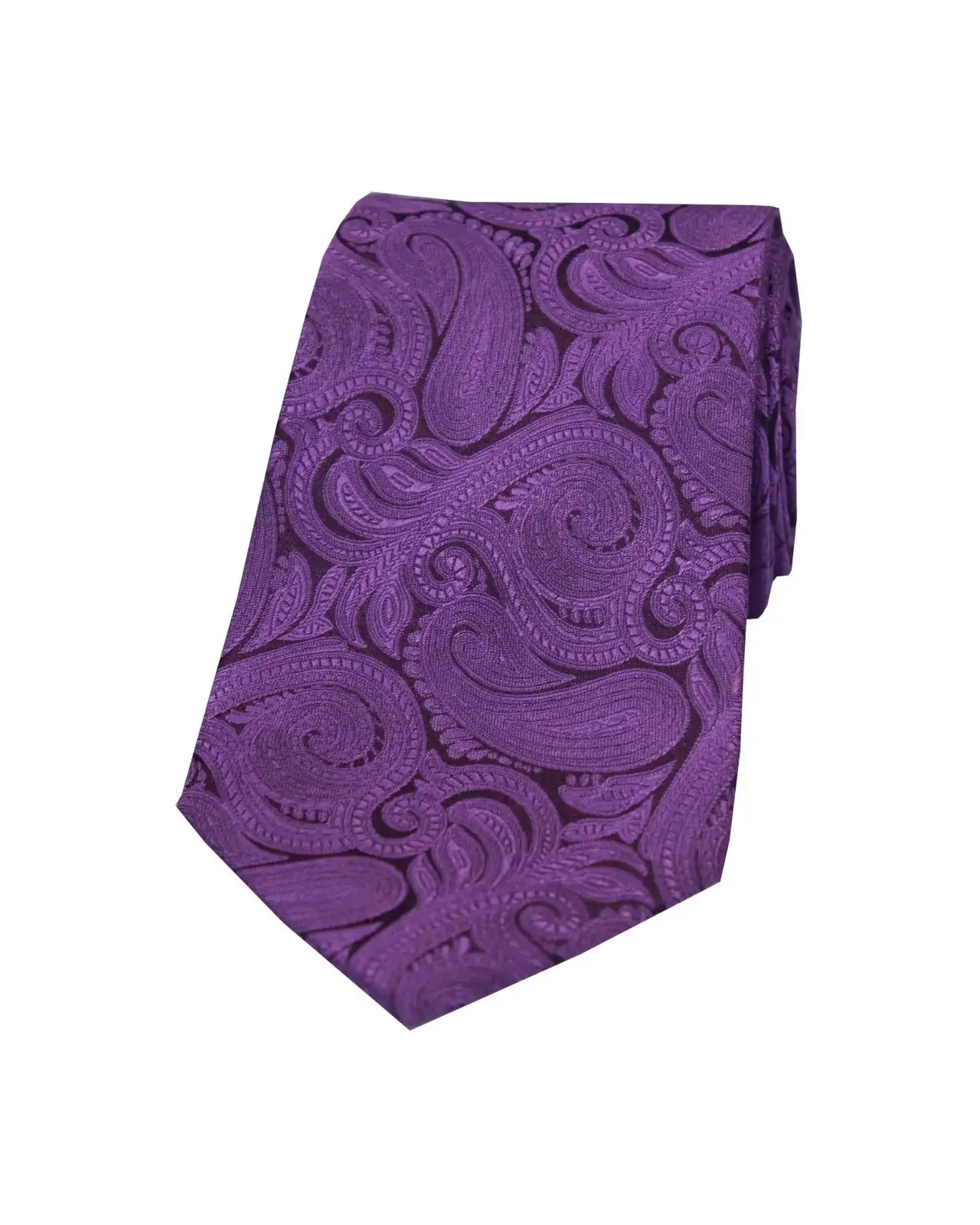 Paisley Ties Soprano Ties Soprano Purple Large Paisley Woven Silk Tie £24.00