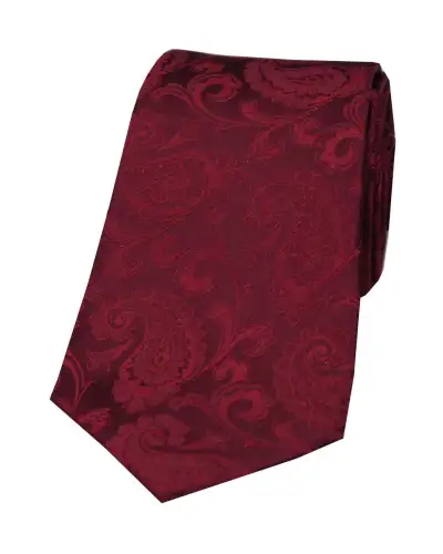 Paisley Ties Soprano Ties Soprano Wine Luxury Paisley Silk Tie £24.00