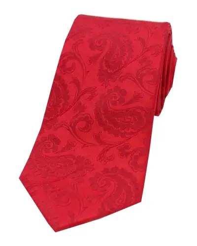 Paisley Ties Soprano Ties Soprano Red Paisley Woven Silk Tie £24.00