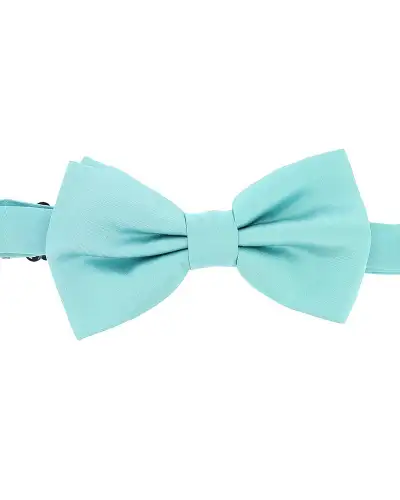 Pre-Tied Bow Ties Soprano Ties Soprano Satin Silk Cyan Luxury Bow Tie £10.00