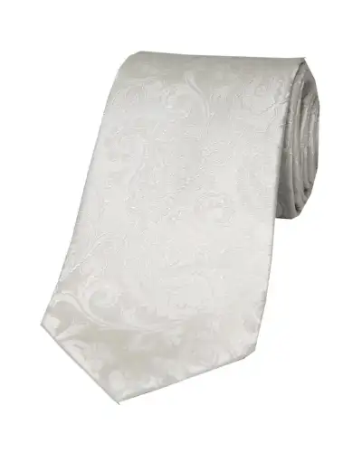 Paisley Ties Soprano Ties Soprano White Paisley Woven Silk Tie £22.00