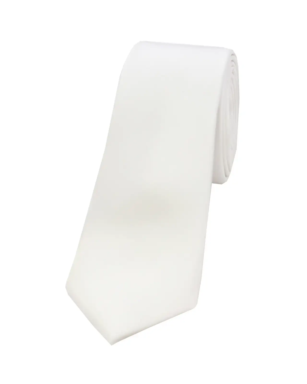 Thin Ties Soprano Ties Soprano White Satin Silk Thin Tie £8.00