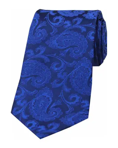 Paisley Ties Soprano Ties Soprano Royal Blue Paisley Woven Silk Tie £18.00