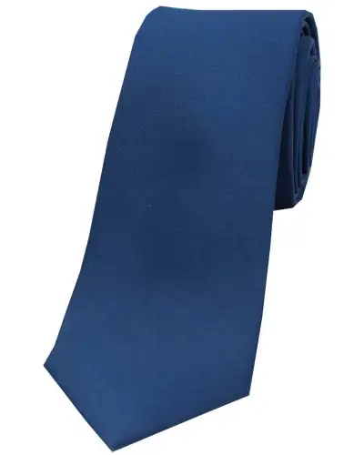 Thin Ties Soprano Ties Soprano Navy Satin Silk Thin Tie £14.00