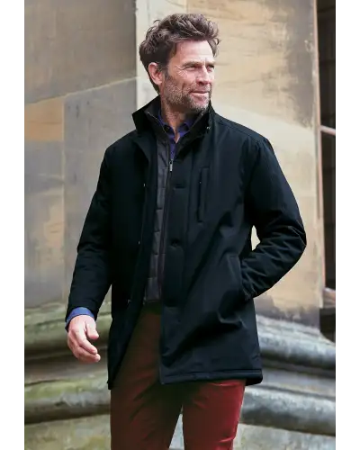 Waistcoats Brook Taverner Bradshaw Navy Shortie Raincoat £179.00