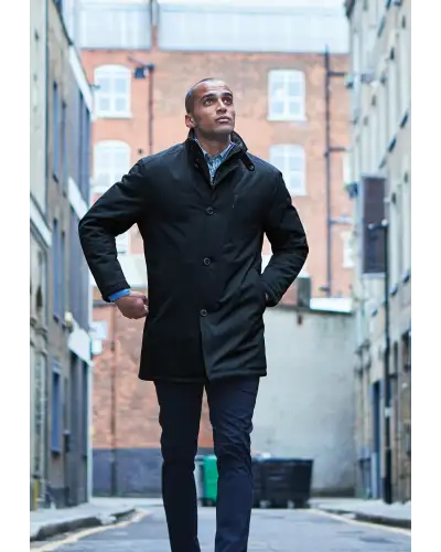 Waistcoats Brook Taverner Bradshaw Navy Shortie Raincoat £179.00