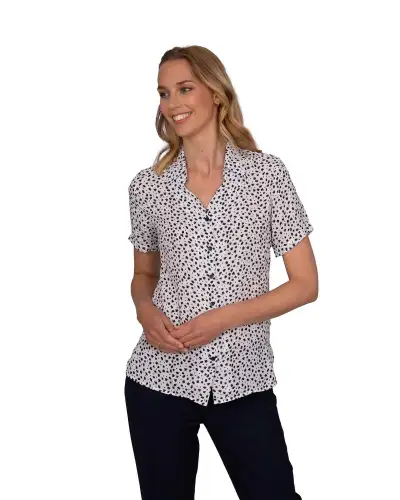 Blouses Vortex Designs Heidi White Button Down Short Sleeve £28.00