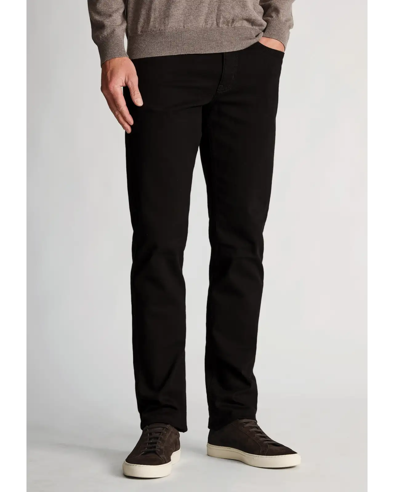 Fit Trousers Brook Taverner Regular Fit Douglas Black Denim Jeans £54.00
