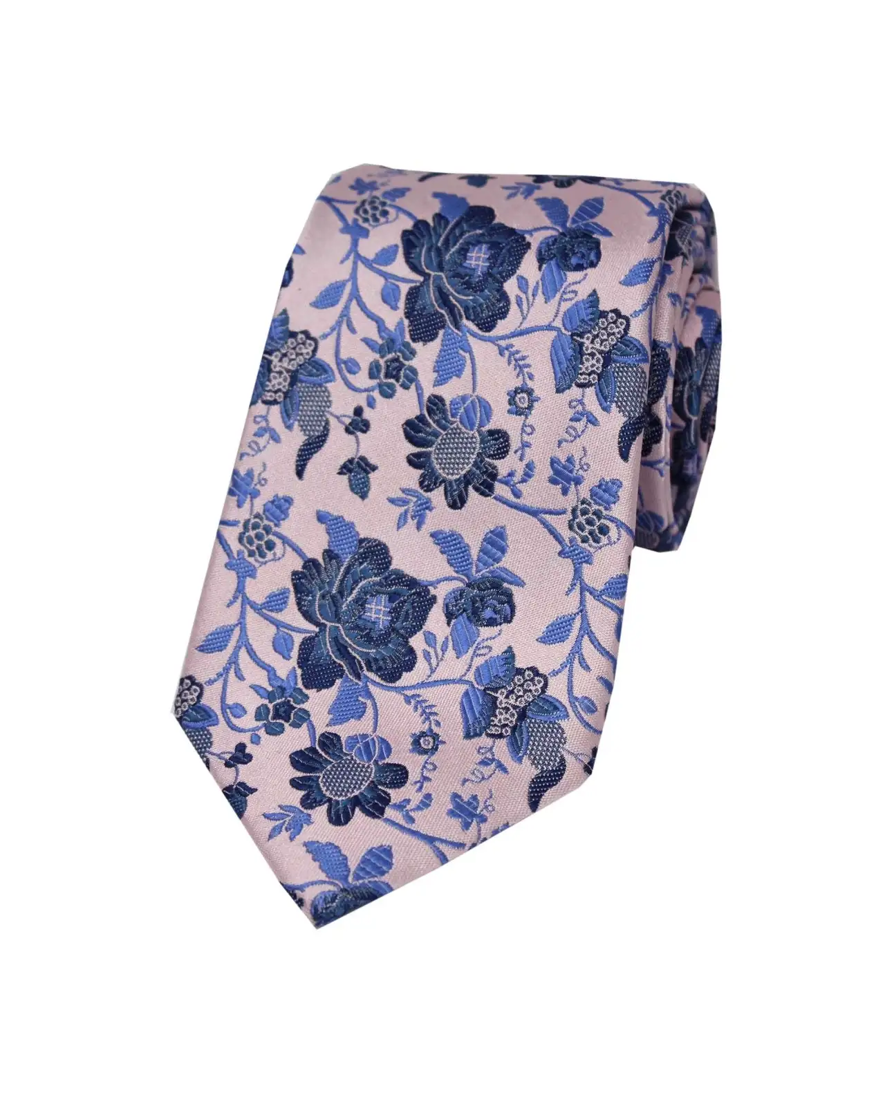 Silk Ties Soprano Ties Soprano Dusky Pink Floral Patterned Silk Tie £24.00