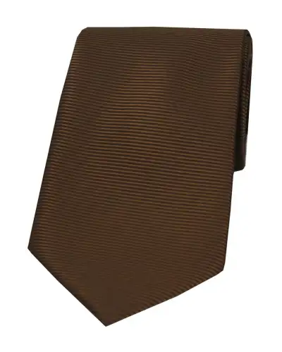 Polyester Ties Soprano Ties Soprano Brown Horizontal Ribbed Polyester Tie £9.00