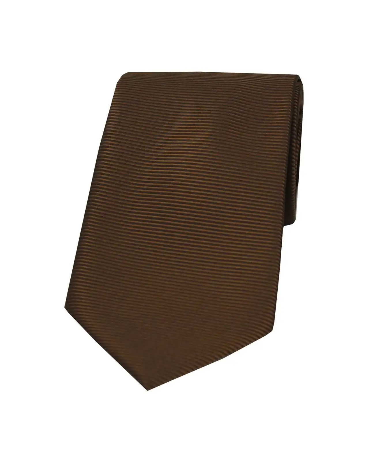 Polyester Ties Soprano Ties Soprano Brown Horizontal Ribbed Polyester Tie £9.00