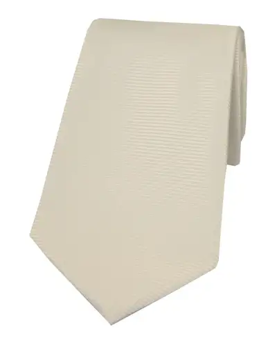 Polyester Ties Soprano Ties Soprano Ivory Horizontal Ribbed Polyester Tie £9.00