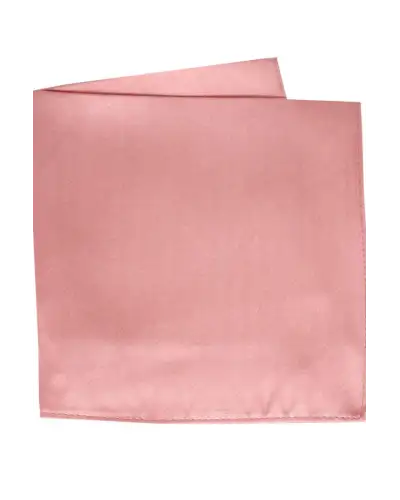 Pocket Square Soprano Ties Soprano Plain Pink Satin Silk Mens Silk Pocket Square £15.00
