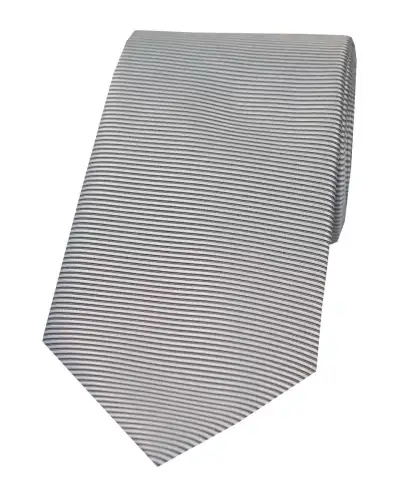 Polyester Ties Soprano Ties Soprano Grey Horizontal Ribbed Polyester Tie £15.00