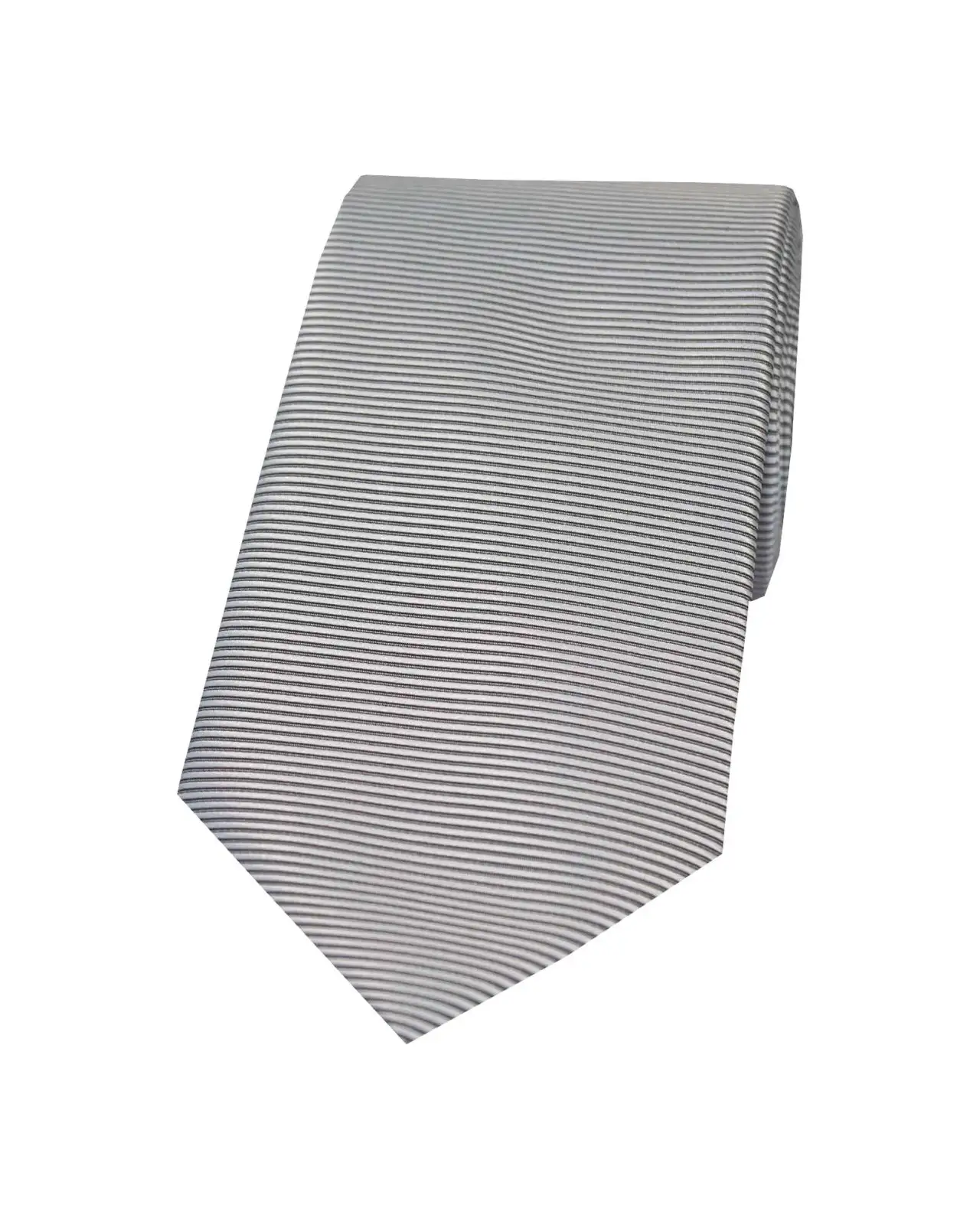 Polyester Ties Soprano Ties Soprano Grey Horizontal Ribbed Polyester Tie £15.00