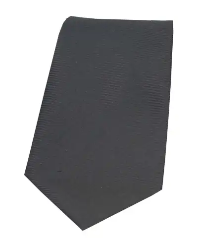 Polyester Ties Soprano Ties Soprano Charcoal Grey Horizontal Ribbed Polyester Tie £15.00