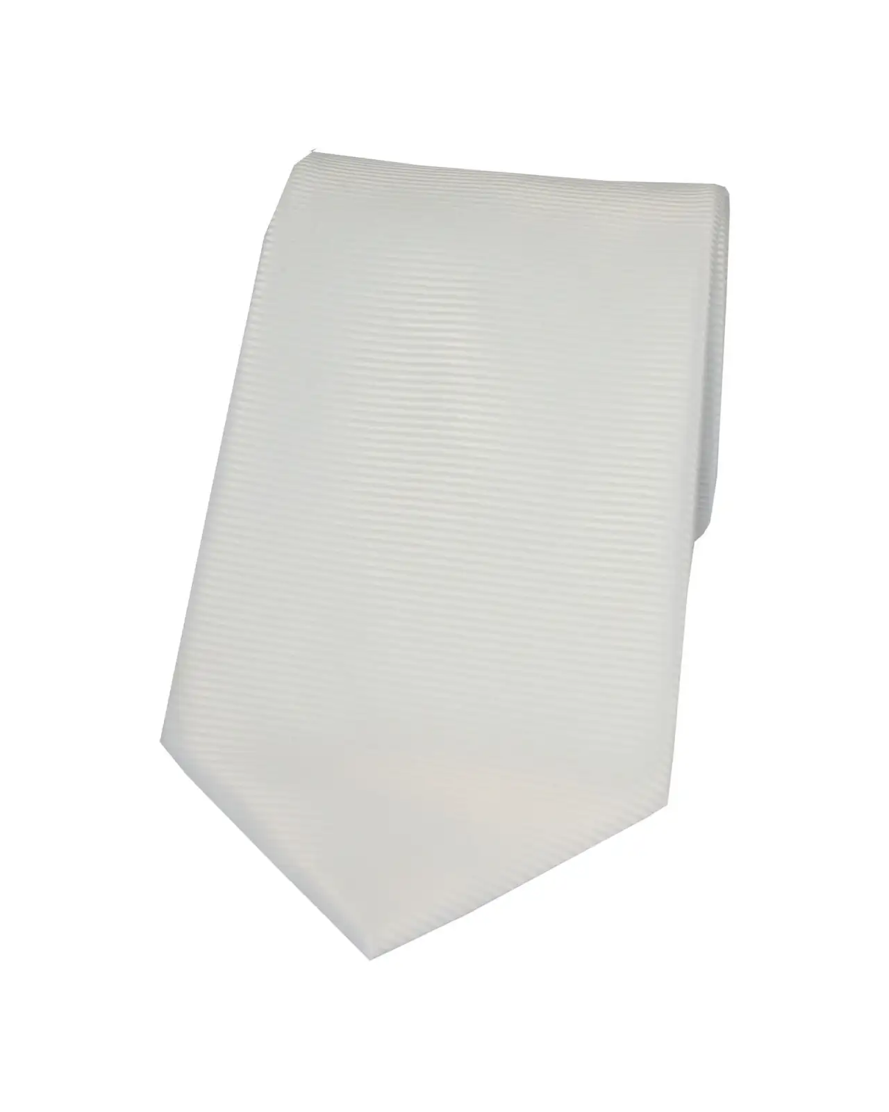 Polyester Ties Soprano Ties Soprano White Horizontal Ribbed Polyester Tie £9.00