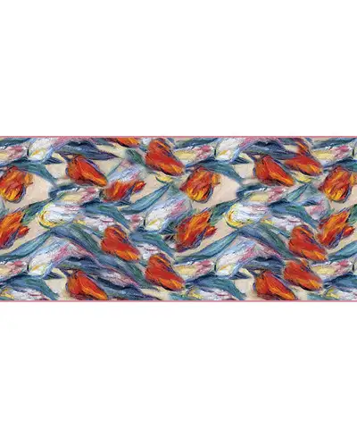 Scarves Fox and Chave Monet Tulips Chiffon Scarf £52.00