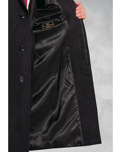 Overcoats Brook Taverner Bond Grey Wool Cashmere Overcoat £269.00