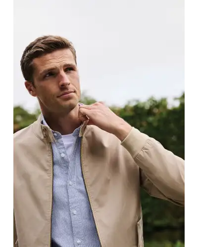 Jackets Brook Taverner Hartforth Sand Cotton Blend Harrington Jacket £89.00