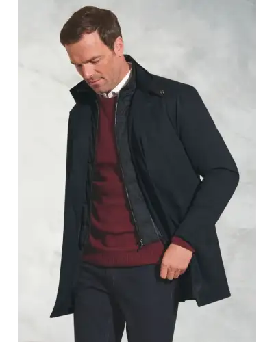 Coats Brook Taverner Bradshaw Navy Shortie Raincoat £179.00