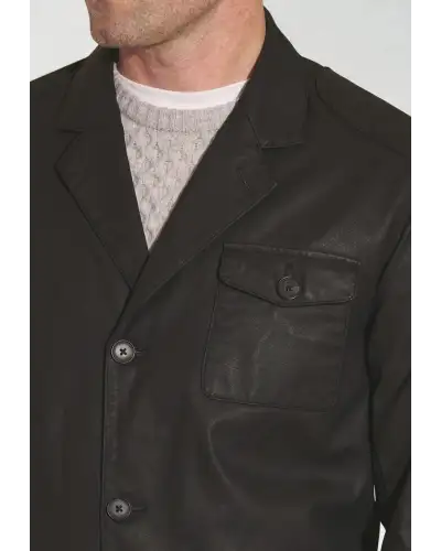 Jackets Brook Taverner Brooke Black Cotton Carbon Finish Jacket £134.00