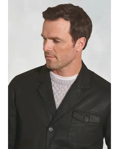 Jackets Brook Taverner Brooke Black Cotton Carbon Finish Jacket £134.00