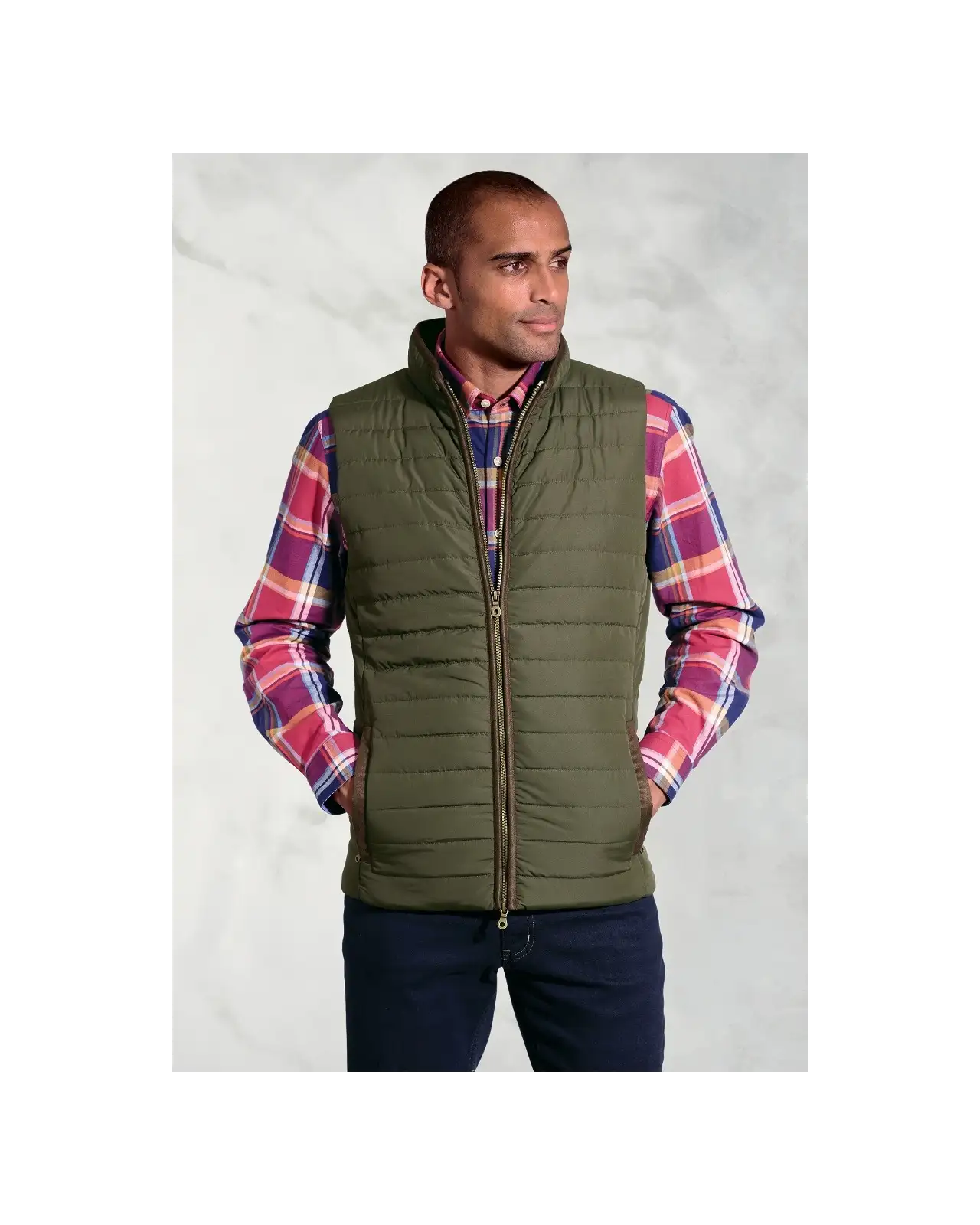 Gilets Brook Taverner Tampa Olive Quilted Puffer Gilet £62.00