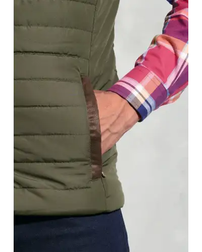 Gilets Brook Taverner Tampa Olive Quilted Puffer Gilet £62.00