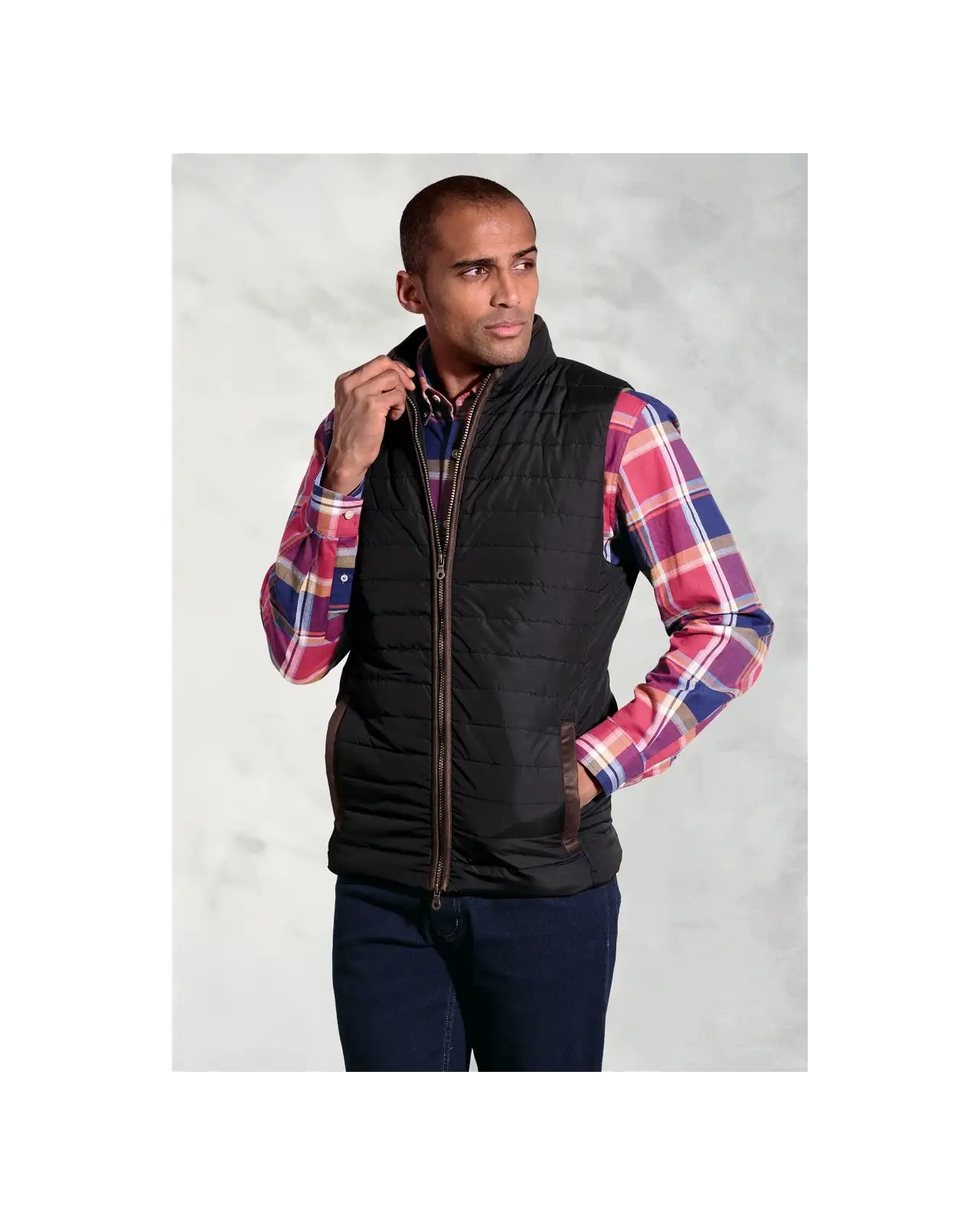 Gilets Brook Taverner Tampa Black Quilted Puffer Gilet £62.00