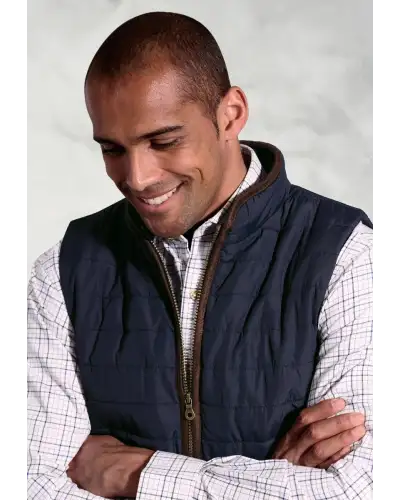 Gilets Brook Taverner Tampa Navy Quilted Puffer Gilet £62.00