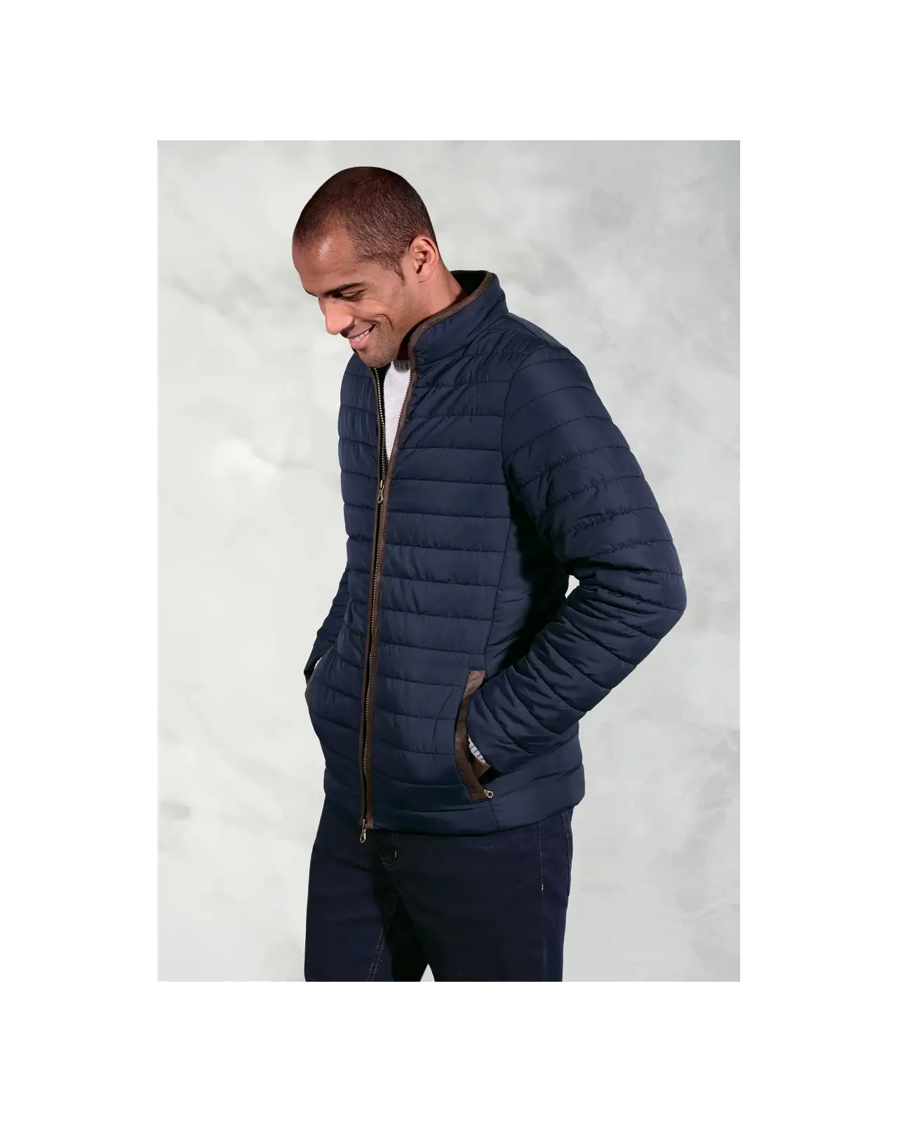 Puffer Jackets Brook Taverner Orlando Navy Quilted Puffer Jacket £89.00