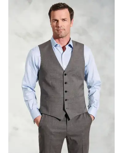 Waistcoats Brook Taverner Tailored Fit Avalino Grey Waistcoat £62.00