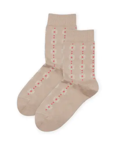 Women PEPER HAROW Daisy Womens Socks - Beige £15.00