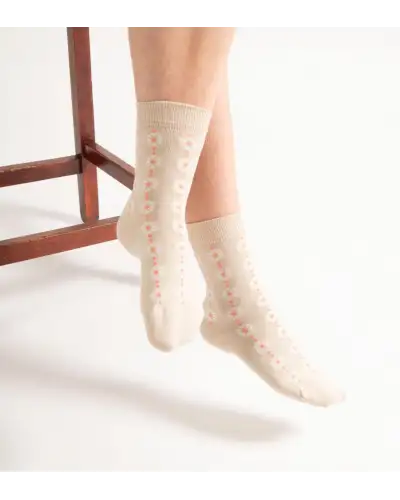 Women PEPER HAROW Daisy Womens Socks - Beige £15.00