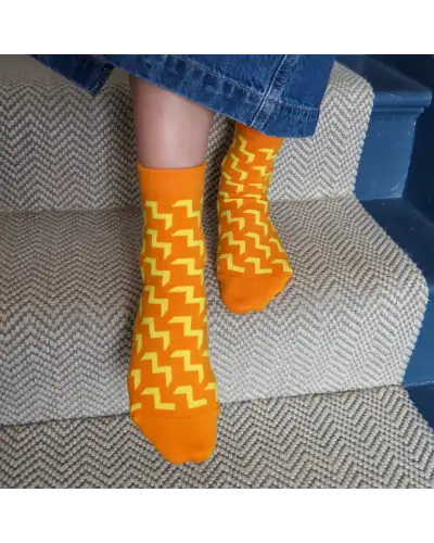 Women PEPER HAROW Chelsea Womens Socks - Orange £15.00